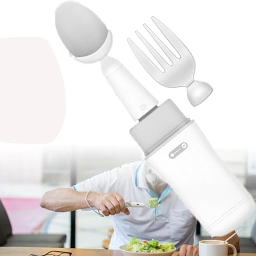 GTANND Cuillère Anti-Tremblement De La Main pour La Maladie De Parkinson, Cuillère Anti-Tremblement Intelligente, Aide À L'alimentation Anati-Shake pour Les Personnes Âgées
