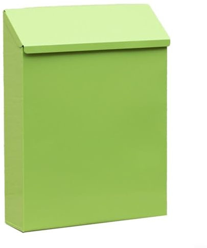 EpheyFIF Cassetta delle lettere creativa rustica da parete, con serratura, con 2 chiavi, cassetta delle lettere in ferro stile rustico vintage, per casa, ufficio, decorazione esterna (verde)