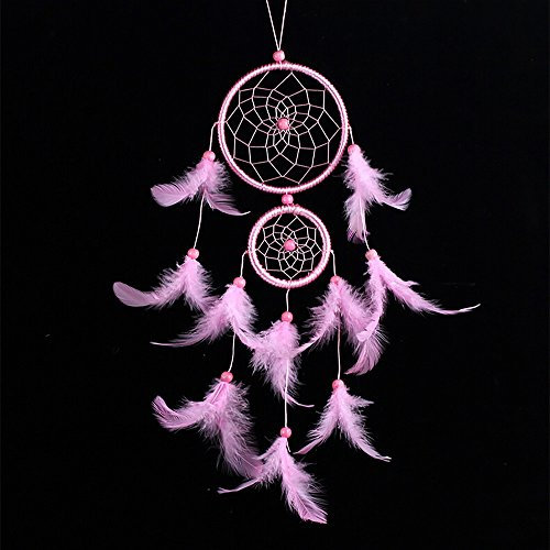 Perle da giardino in acciaio inox da sogno, decorazione per la casa per regali, campanelli a vento in metallo (rosa, taglia unica)