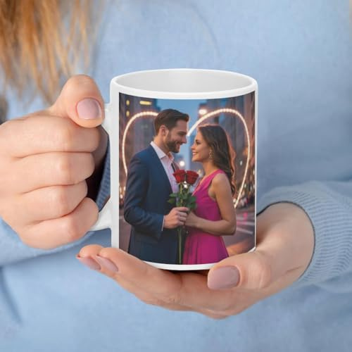CALCA Taza Personalizada con Foto y Texto, Regalos para el día de la madre, Tazas personalizadas, Regalo personalizado, Regalo para Cumpleaños