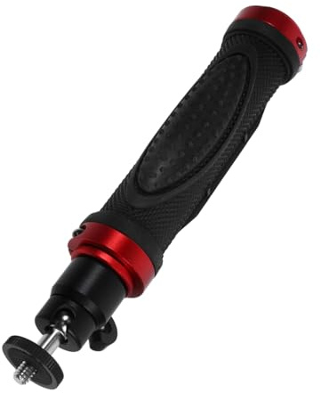 HOMOBABE Stabilisateur de Caméra Portable Poignée Ergonomique pour Appareil Photo et Smartphone Support de Montage en Alliage d'Aluminium Accessoire Antidérapant Noir