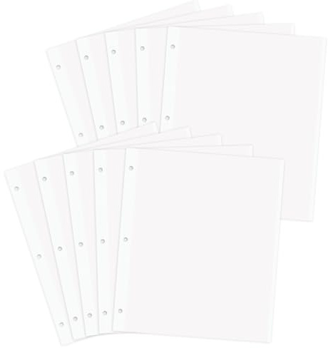Zesthouse Photo Album Refill Pages for 3 Ring (10 Pack), 16 in Photo Albums Self Adhesive Pages Holds 8x10 5x7 4x6 2x3 Photos or Recipe Cards