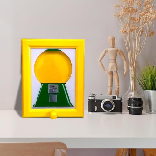 Picture Frame Sweet Dispenser For Kids,Wall Mounted Frame Gumball Machine,Candy Dispenser Machine,Children Sweet Dispensing, For Shelf Countertop Table Children Pantry Kitchen Living Room
