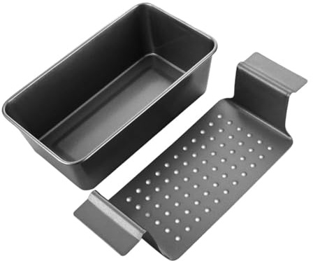 ERINGOGO Kitchen Loaf Pan Black Carbon Steel Nonstick for Cake Toast