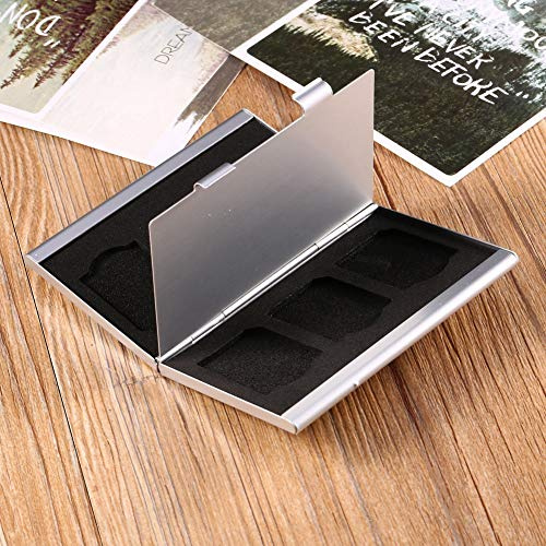 RASTKY SD Card Memory Portable Aluminum 6pcs SD Memory Cards Storage Holder Protector Carry - Electronics/Computers & Accessories/Computer Accessories & Peripherals/