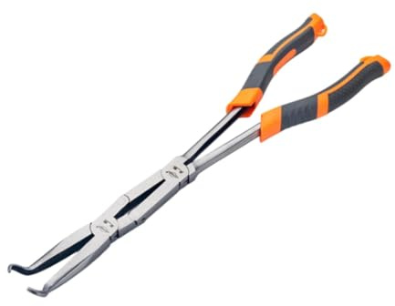 Sharplace Alicates con Doble Articulación, Agarre Cómodo, Alicates con Mango Largo para La Construcción de Garajes Y Casas, 20 Ronda Grande, Largo Total 34cm