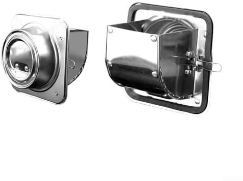 FACAIIO Clapet anti-retour incendie en acier inoxydable pour hottes de cuisine, 100 mm, 150 mm, 160 mm, 180 mm, prévention des refoulements de flamme et de fumée