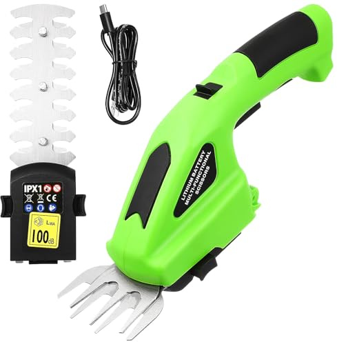HOLIDYOYO Forbici da Potatura Elettriche a Batteria Lame in Acciaio per Siepi e Piante Tagliasiepi Cordless Ergonomiche per Giardinaggio e Potatura Alberi Utensili da Giardino per Lavori