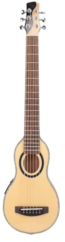 Eujgoov Chitarra per Principianti a 6 Corde da 32 Pollici con Accordatore Incorporato, Chitarra Classica in Legno di Abete Rosso e okumè per Esercitarsi, Borsa Nera Portatile Inclusa per Principianti