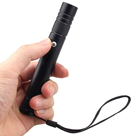 LANMAOMAN USB Rechargeable Portable Mini Flashlight Long Distance Bright Beam Outdoor Flashlight