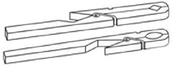 neoLab Holzklammer für Reagenzgläser, 175mm Länge