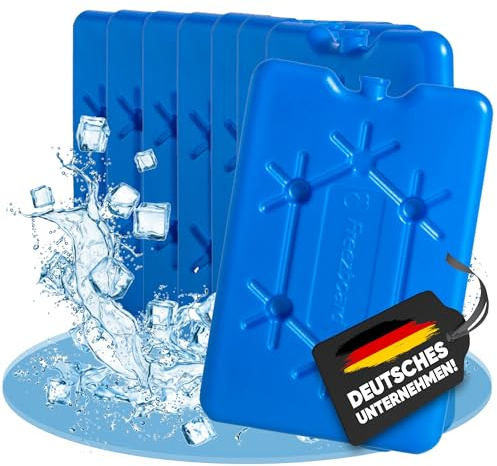 NEMT Flache Kühlakkus 200ml extra kompakte Kühlelemente – 8 Stück