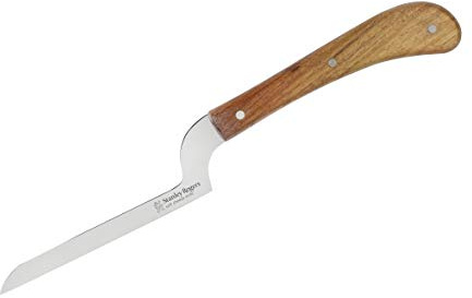 Stanley Rogers Weichkäsemesser 24 cm Pistol Grip, hochwertiges Käsemesser, Käseschneider ideal für weichen Käse, Messer mit Edelstahlklinge, langlebiges Käsebeil (Farbe: Silber / Braun)