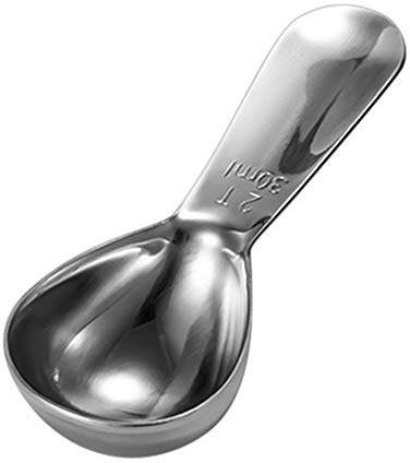 Benoon Kaffeelöffel, 15/30 ml, wiederverwendbar, Edelstahl, für Proteine, Kaffee, Pulver, Messlöffel, Küchenmesswerkzeug, Silber, 30 ml