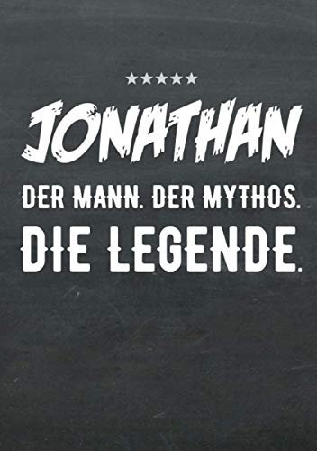 Buch-Kalender 2021 im Format A5 - Jonathan, der Name, das Geschenk - Jonathan, der Mann, der Mythos, die Legende: Kalenderbuch, Terminplaner und ... mit dem Namen Jonathan, 1 Woche = 2 Seiten