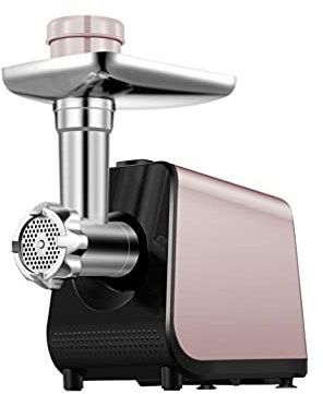 SMSOM Electric Meat Grinder, 350W Meat Grinder Machine with 3 Grinding Plates, Sausage Kit Set Meat Grinder Heavy Duty Home Kitchen & Commercial Use
