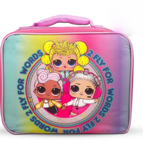 LOL Doll Lunch Bag for Girls Set - LOL Doll Lunch Box, adesivi, bottiglia d'acqua, altro | LOL Dolls Lunch Box per ragazze