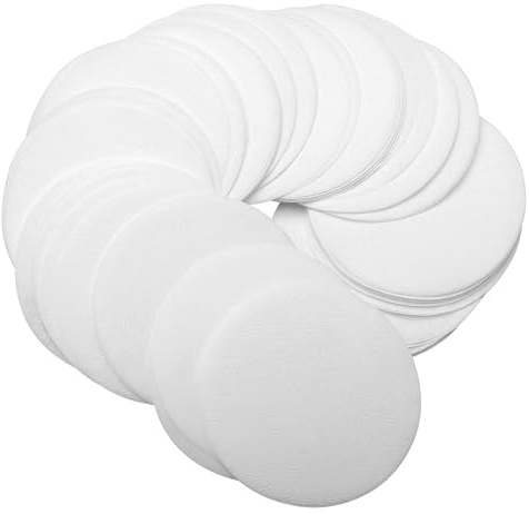 Normcore 53.3mm Espresso Paper Filters - Replacement Filter Packs - Paper Coffee Filter with Metal Storage Box Compatible with 54mm Portafilters Baskets - 200 Sheets