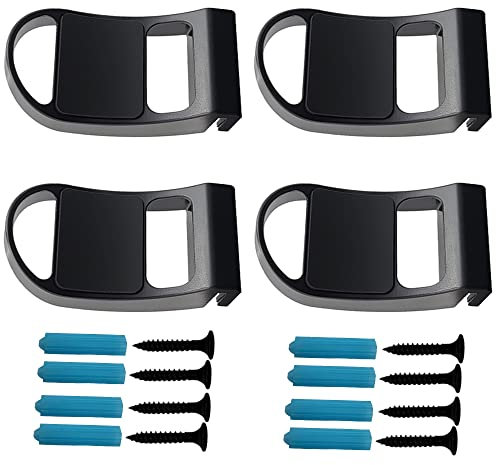 MatoSan® PS5 Headset Halterung für PlayStation 5 3D Headset-Halter PS5 Wandhalterung PS5 Controller Halterung Zubehör Kopfhörer Halterung für PS5 Wandhalterung PS5 Halterung (Schwarz 4er Set)