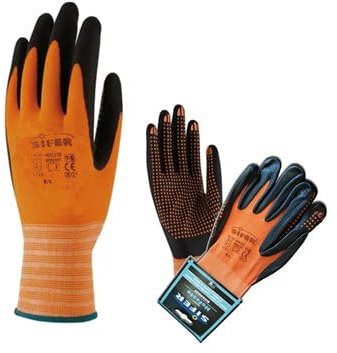 FPLUS Guante nylon+nitrilo foam sicrodot-wx666 t 7 naranja 331001007