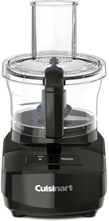 Cuisinart 7-Cup Sleek and Modern Design Food Processor with Two Easy Controls and Universal Blade for Chopping, Mixing, and Dough (Black)