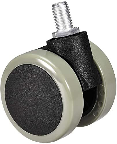 XYWHPGV Swivel Caster Wheel - 2 Inch Pu Twin Wheel M10x15mm Threaded Caster(c7e44 7d958 6e9be 2743b a604e 18d3f