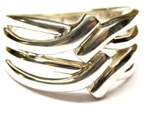 Ring silver, bandring storlek 58, sterlingsilver, smycken damer, Sterlingsilver