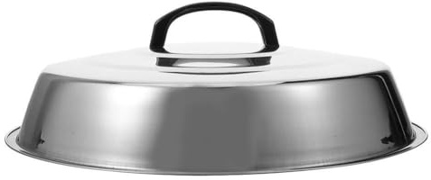 SUPVOX Cubierta de Parrilla Cúpula para Alimentos Tapa para Carne de Acero Inoxidable Resistente al Aceite Tapadera para Parrilla para Barbacoas y Cocinas