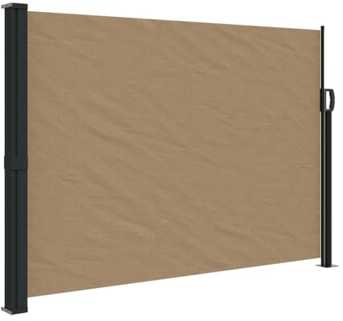 vidaXL Seitenmarkise Ausziehbar Taupe 140x300 cm
