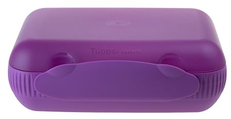 Tupperware Contenitore per il pranzo con divisorio viola (con 1 rombo magnetico)