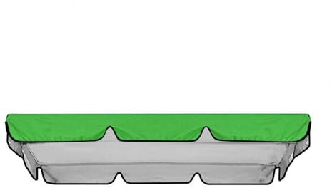 TYBEITAO Tela Oxford Recubierta De Plata 600D Toldo Balancin De Jardin Resistente ai Viento Y ai Desgarro Reemplazo del Dosel Oscilante Al Aire Libre,Green-164 * 114 * 15cm