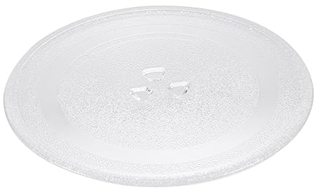 Mikrowellen Glasdrehteller aus Glas, 24, 5cm für Mikrowelle | Robuste Ausführung, Passend als Glasteller für Backeinsatz, Zubehör für Mikrowellenofen