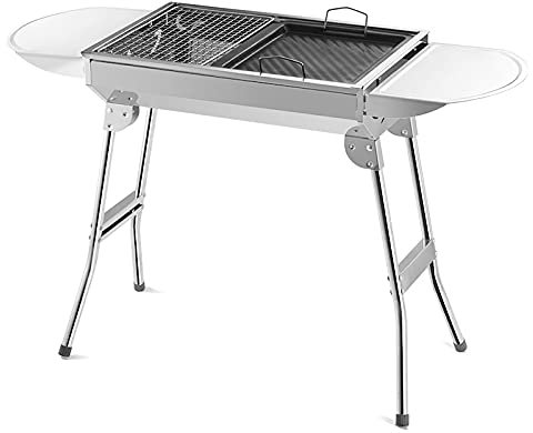 Barbecue d'extérieur de Grande Taille, Barbecue à Charbon de Bois, Outils complets, ménage, Multifonction, sécurité, sain, Facile à Nettoyer, Grille de Barbecue