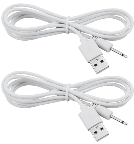 ECSiNG 2 x USB auf 2,5 mm Stecker DC Ladekabel kompatibel mit Derma Pen Dr. Pen M8 A1 A6 N2 X5 A6