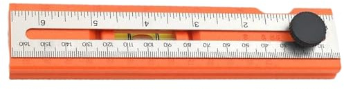 Konturenlehre: PVC und Edelstahl, 16,7 x 3,7 cm, 16,57 x 1,46 Zoll | Holzbearbeitungswerkzeug für Schreibarbeiten, präzises Profilduplikator für Mos Holzbearbeitungsprojekte