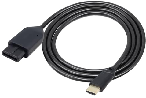 Jerilla N64 to HDMI Converter Cable 1.5m/4.92ft, Support S-Video Output N64 to HDMI 1080P Adapter Cable for Nintendo 64/Gamecube/SNES/NGC, HDTV, Monitor, Plug and Play
