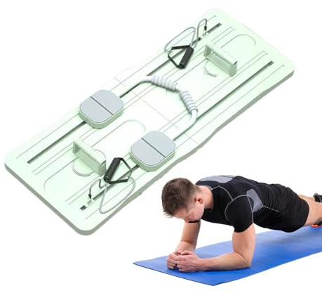 Tabla De Ejercicios De Pilates Deslizante - Máquina Plegable Y Ajustable Para Entrenamiento Del Núcleo | Equipo Multifuncional Para Abdominales Para El Gimnasio En Casa Y El Fitness Diario