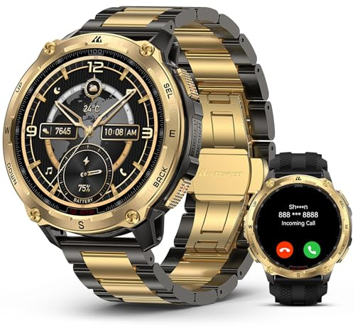 KOSPET Tank T4 Special Edition, Montre Connectée Homme, GPS, Bracelet Acier