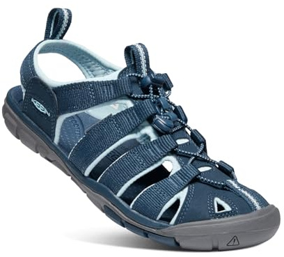 KEEN Women's Clearwater CNX Lightweight Sandals, Navy/Blue Glow, 5