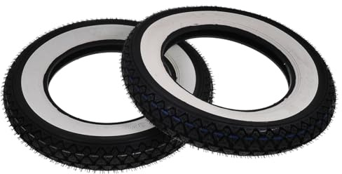 2EXTREME Kenda Lot de 2 pneus à paroi blanche 3,00 x 10 4PR 42J TT compatible pour scooter Vespa Zündapp Bonanza