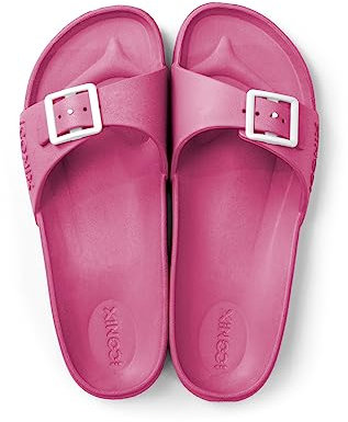 ICONIX Ciabatte Estive Donna - L'Essenziale per Mare, Casa e Piscina - Ciabatte Leggere e Confortevoli in Varie Colorazioni (Fucsia, numeric_37)