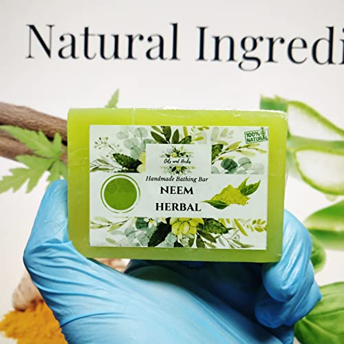 Neem Soap handmade by Herbalist - 100% Natural Ingredients (1)