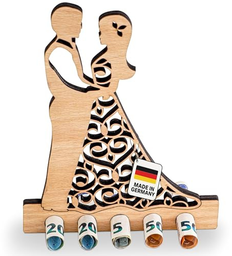 DARO Design - Liebespaar, Hochzeit, Heiraten, Hochzeitsgeschenk - Geldgeschenk Holz