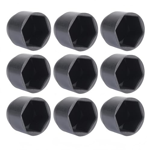 NACX M12 Plastic Nut and Bolt Protection Dome Covers, Acorn Nuts Nylon Hex Caps, 40Pcs