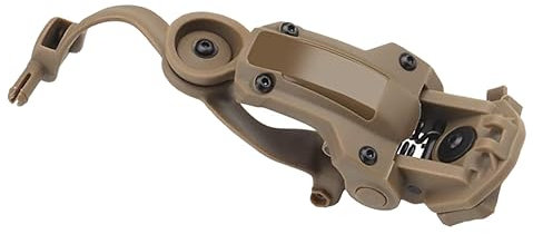 Happyyami Headset 1 Satz Real Cs Taktische Helmschienenverbindung -verbindungsarm-Set Faltbare Rotierende Aufbewahrung zubehör (schlammfarbe) Schnelles Helmzubehör Nylon Reiten