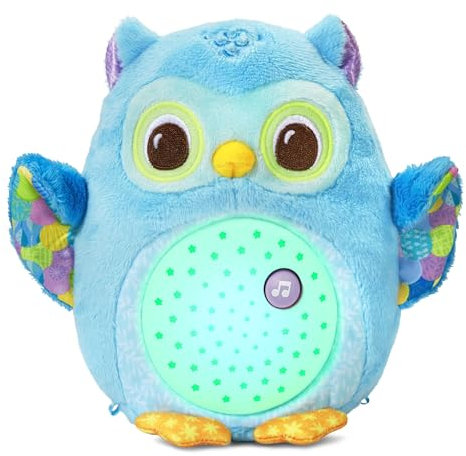 VTech - Ma Veilleuse Lumi Chouette, Peluche Bébé Apaisante, Veilleuse Musicale et Lumineuse, Musique Douce, Berceuses, Bruits Blancs et Sons de la Nature, Cadeau de Naissance - Contenu en Français