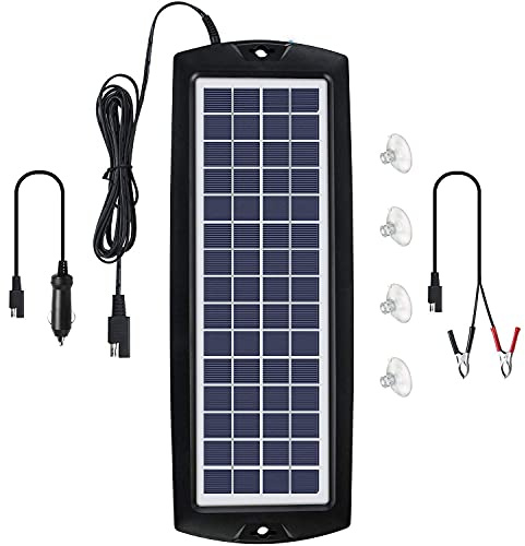 Sunway chargeur de batterie de voiture solaire solaire portable d'alimentation D 'Entretien chargeur Mainteneur sauvegarde pour batterie 12 V de moto Auto RV Bateau Marine véhicule tracteur motoneige