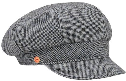 Mayser Coco Tweed Ballonmütze Schirmmütze meliert Damen Herbst Winter