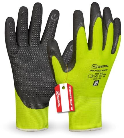 Gebol Multi Flex Winter Winterhandschuhe, Gr. 11/XXL, Nitril-Grip, Herren | hält die Hände warm bei Frost, sicherer Halt bei Nässe, angenehme Passform, auch für Spaziergang & Wandern, langlebig