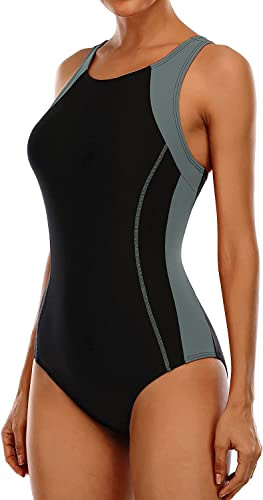 Attraco Damen Badeanzug Sport Bademode Bauchweg Einteiliger Badeanzug Sexy Strandmode Push Up Badeanzüge Swimsuit Sommer